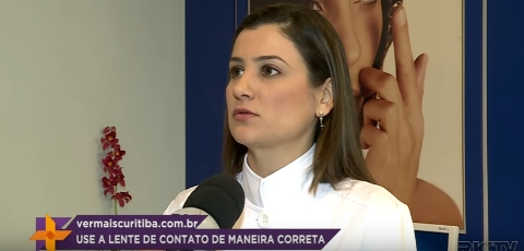 Dra. Ana Paula Canto orienta sobre os cuidados com as lentes de contato no programa Ver Mais
